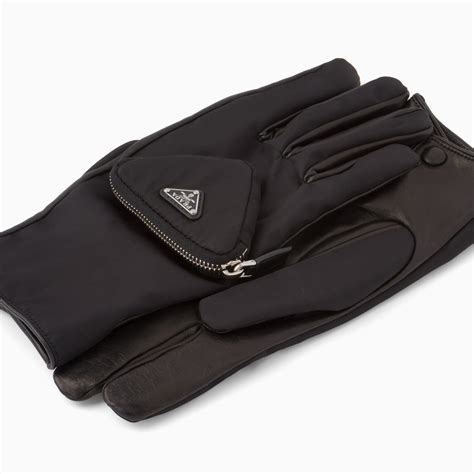 prada nylon gloves.